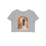 Courtyard Light — Women's Crop Top - Melange Grey