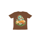 Dosa Dino — Toddler T-shirt - Coffee Brown