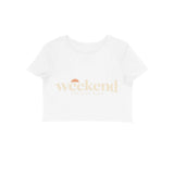 Weekend State — Women's Crop Top - White