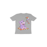 Hippo Kite Picnic — Toddler T-shirt - Melange Grey