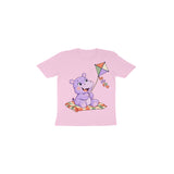 Hippo Kite Picnic — Toddler T-shirt - Light Pink