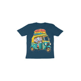 Rainbow Auto Ride — Toddler T-shirt - Navy Blue