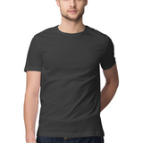Everyday Ivory Tee — Regular Unisex T-shirt in Black — model