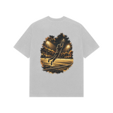 Boundary Catch — Premium Oversized T-shirt in Light Grey — model