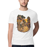 Gully Hour — Regular Unisex T-shirt in White — model