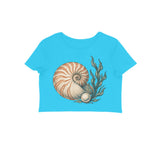 Ocean Jewel — Women's Crop Top - Sky Blue