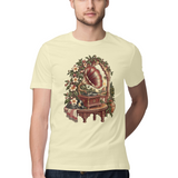 Veranda Melody — Regular Unisex T-shirt in Sand — model