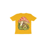 Tortoise Mushroom Umbrella — Toddler T-shirt - Golden Yellow