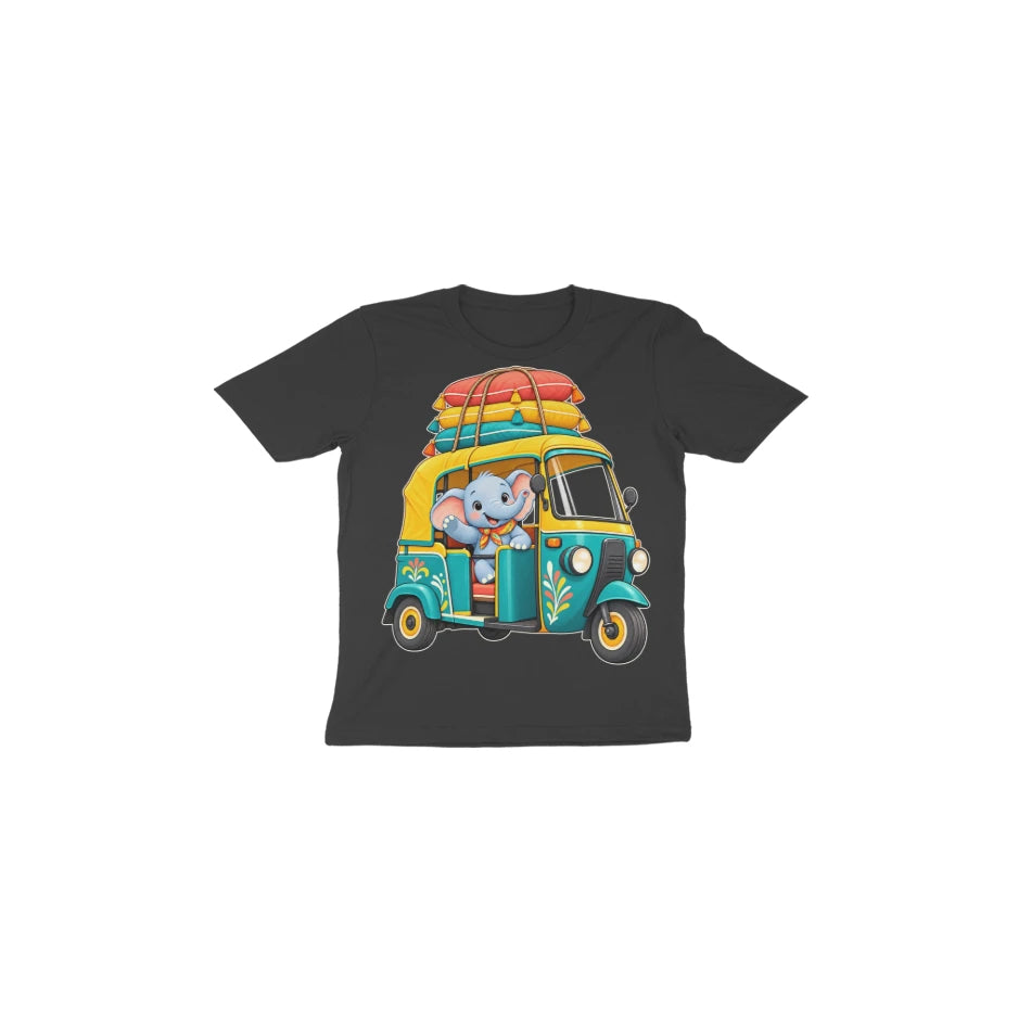 Rainbow Auto Ride — Toddler T-shirt - Black