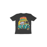 Rainbow Auto Ride — Toddler T-shirt - Black