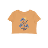 Wild Blue — Women's Crop Top - Mustard Yellow