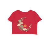 Fern Eclipse — Women's Crop Top - Red
