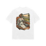 Window Seat — Premium Oversized T-shirt in White — model