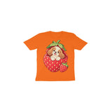 Strawberry Puppy — Toddler T-shirt - Orange