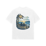 Evening Company — Premium Oversized T-shirt in White — model