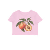 Peach Season — Women's Crop Top - Light Pink