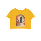 Courtyard Light — Women's Crop Top - Golden Yellow