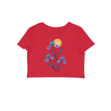 Wild Blue — Women's Crop Top - Red