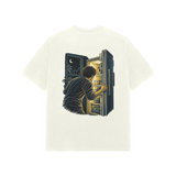 Fridge Glow — Premium Oversized T-shirt in Ivory — model