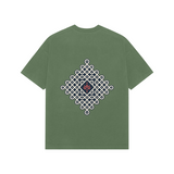 Kolam — Premium Oversized T-shirt in Forest Green — model