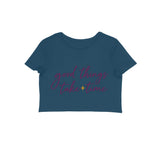 Good Things — Women's Crop Top - Navy Blue