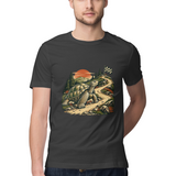 Scenic Circuit — Regular Unisex T-shirt in Black — model