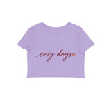 Easy Days — Women's Crop Top - Iris Lavender