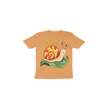 Sunshine Snail — Toddler T-shirt - Mustard Yellow