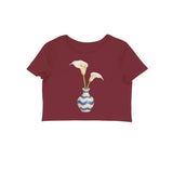 Ceramic Soul — Women's Crop Top - Maroon