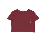 Little by Little — Women's Crop Top - Maroon