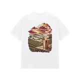 Tea Valley — Premium Oversized T-shirt in White — model