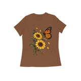 Sunlit Wings — Women's Regular T-shirt - Coffee Brown