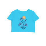 Wild Blue — Women's Crop Top - Sky Blue