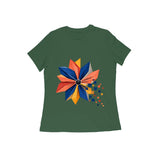 Pixel Petal — Women's Regular T-shirt - Olive Green