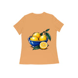 Citrus Still Life — Women's Regular T-shirt - Mustard Yellow