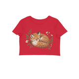 Foxglove Nap — Women's Crop Top - Red
