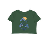 Wild Blue — Women's Crop Top - Olive Green