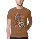 Festival Portrait — Regular Unisex T-shirt in Chocolate — model