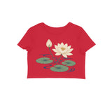 Lotus Current — Women's Crop Top - Red