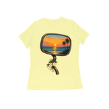 Last Light Mirror — Women's Regular T-shirt - Butter Yellow