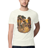 Gully Hour — Regular Unisex T-shirt in Ivory — model