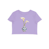 Ceramic Soul — Women's Crop Top - Iris Lavender