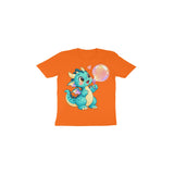 Bubble Dragon — Toddler T-shirt - Orange