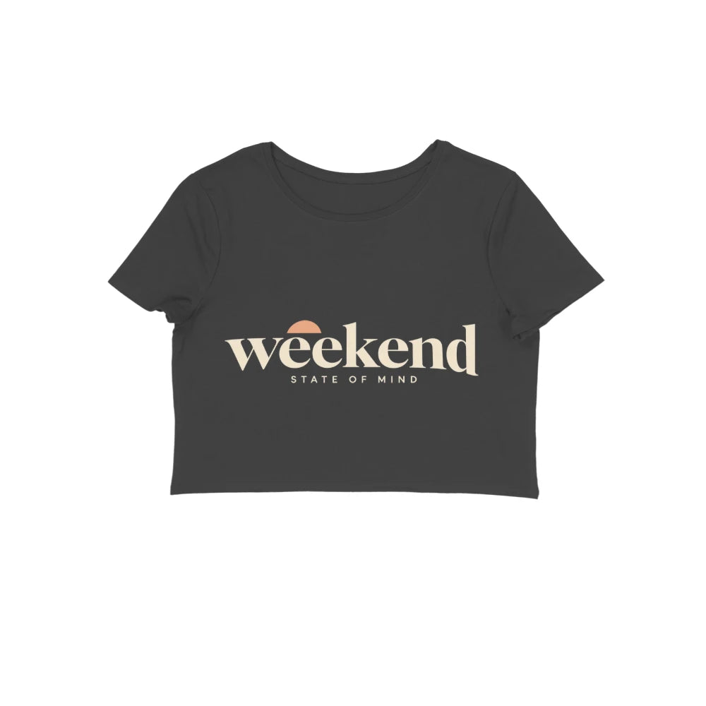 Weekend State — Women's Crop Top - Black