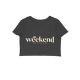 Weekend State — Women's Crop Top - Black