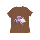 Cloud Clip — Women's Regular T-shirt - Coffee Brown