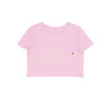 Quietly Unstoppable — Women's Crop Top - Light Pink