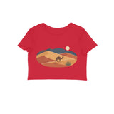 Desert Reverie — Women's Crop Top - Red