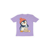 Pebble Penguin — Toddler T-shirt - Iris Lavender