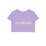 Weekend State — Women's Crop Top - Iris Lavender